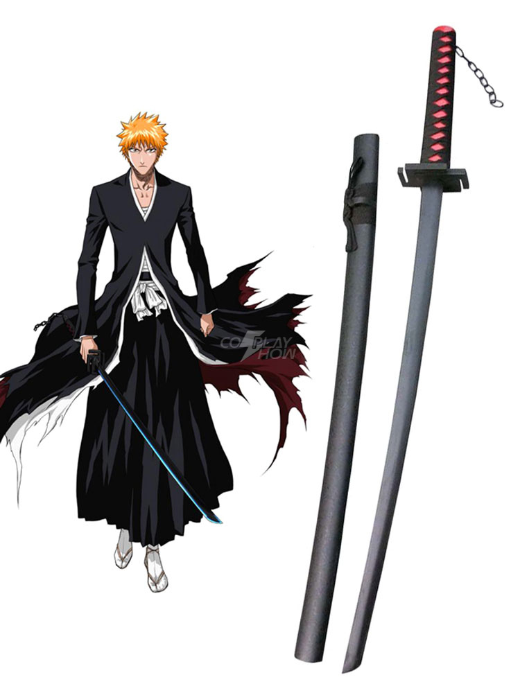 images Ichigo Kurosaki Bankai bleach ichigo kurosaki zanpakutou tensa zangetsu cosplay weapon