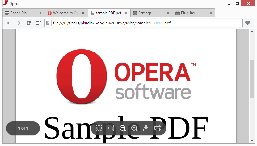 Pdf Viewer Included In Opera Developer 25 Update Blog Opera Desktop