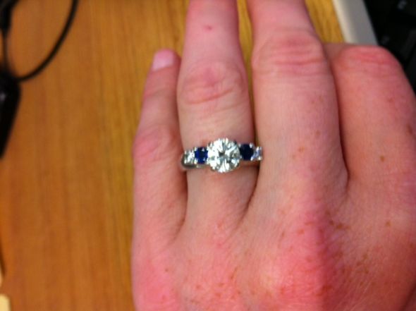 Candace keener we know that diamonds are forever and that they're a girl's best frien. Sapphire Side Stones Show Me Your Sparkle Ladies