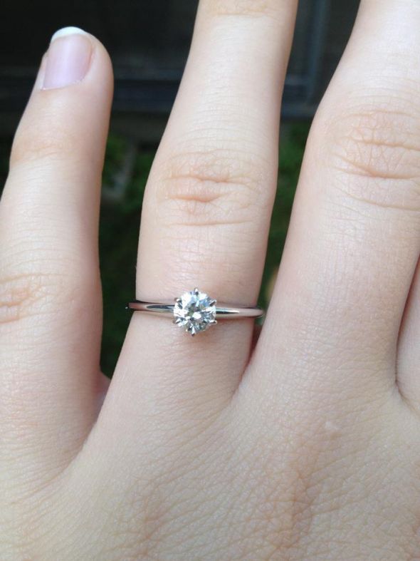 Tiffany trump has quite the sparkler. Show me your .5 carat E-Rings