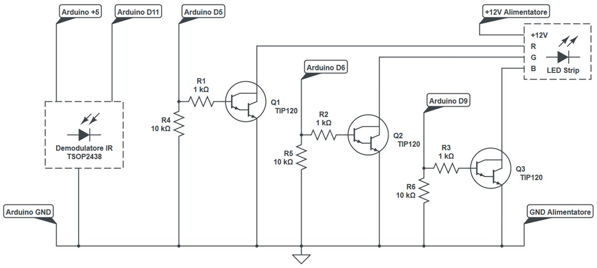 Arduino Rgb Led Strip Controller Arduino Esperimenti E Progetti In Italiano Sisuino Blog