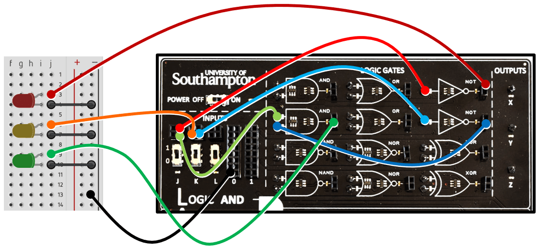 Automatic Traffic Signal Controller Circuit Diagram