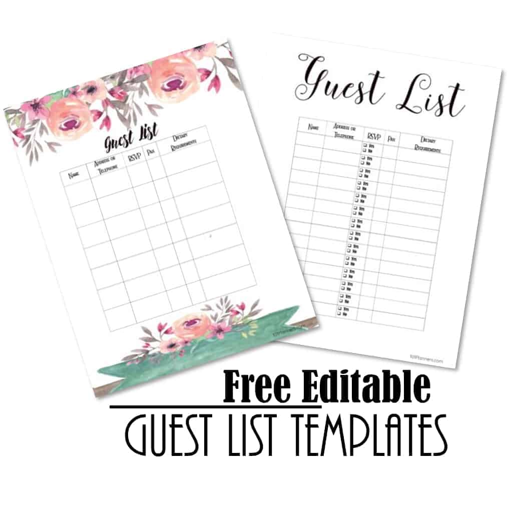 Baby Shower Guest Book Template