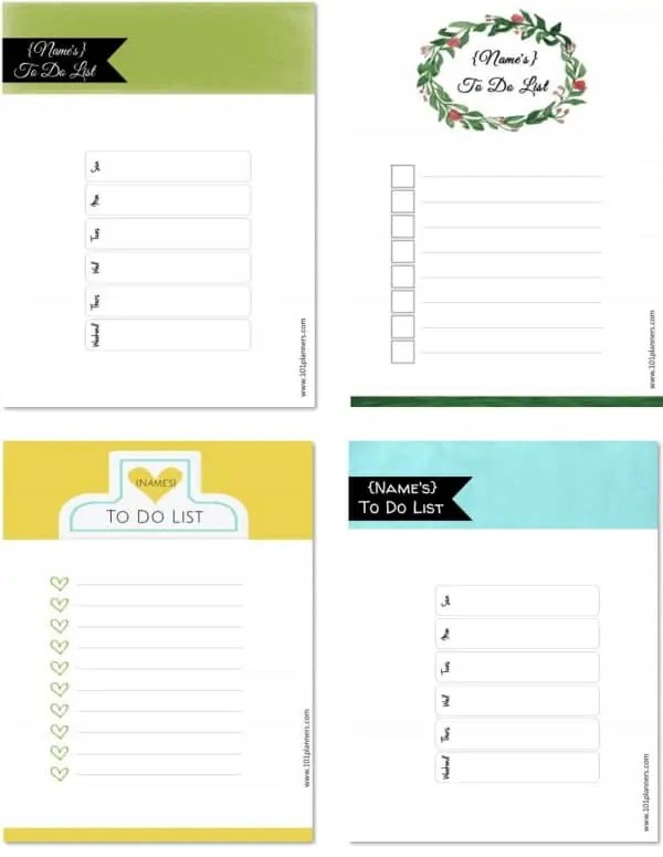 101 free to do list template printables print or use online
