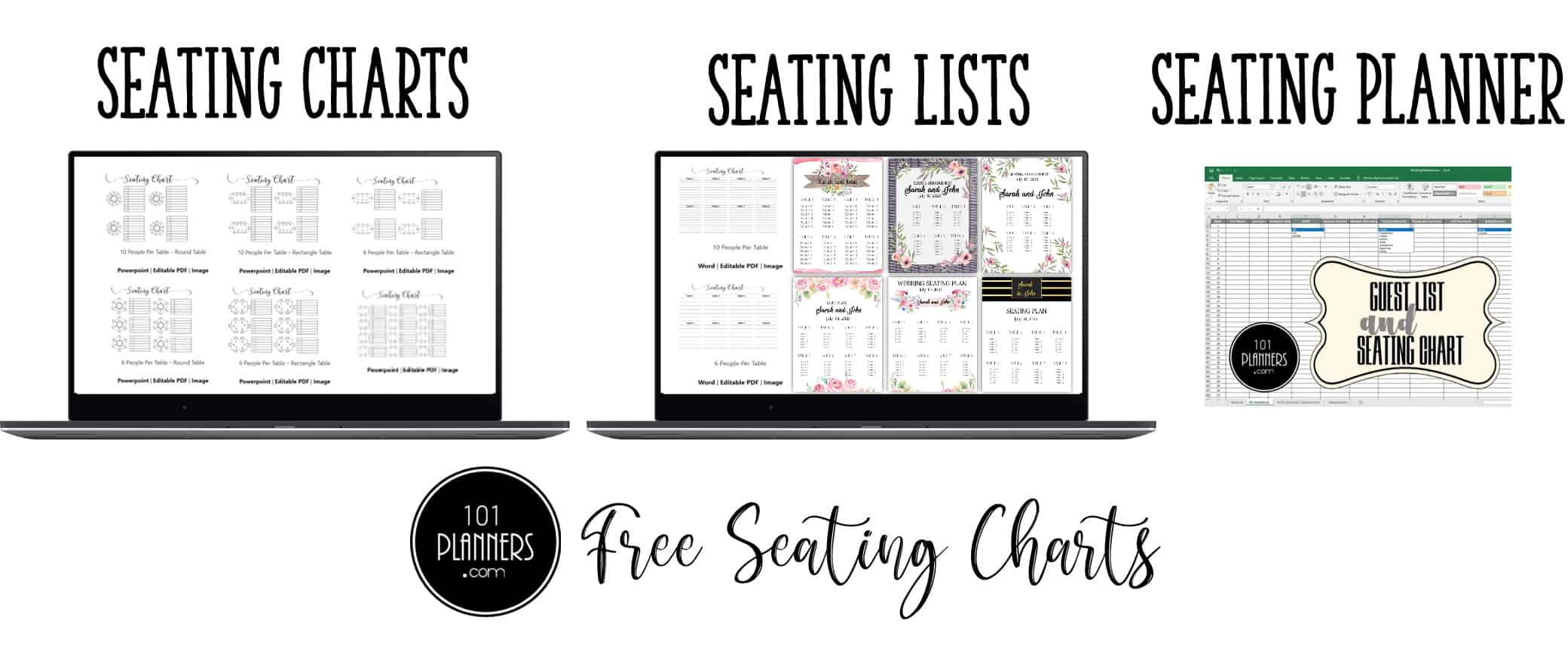 Wedding Seating Chart Typeable Pdf Word Excel