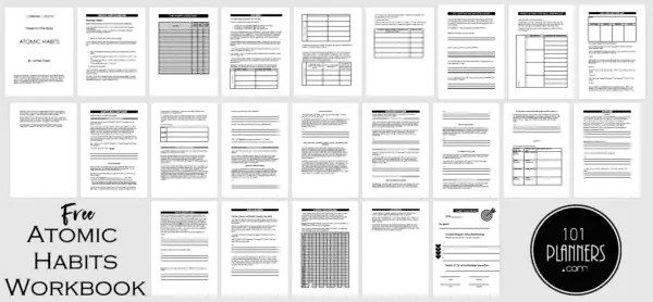 atomic habits cheat sheet printables worksheets summary