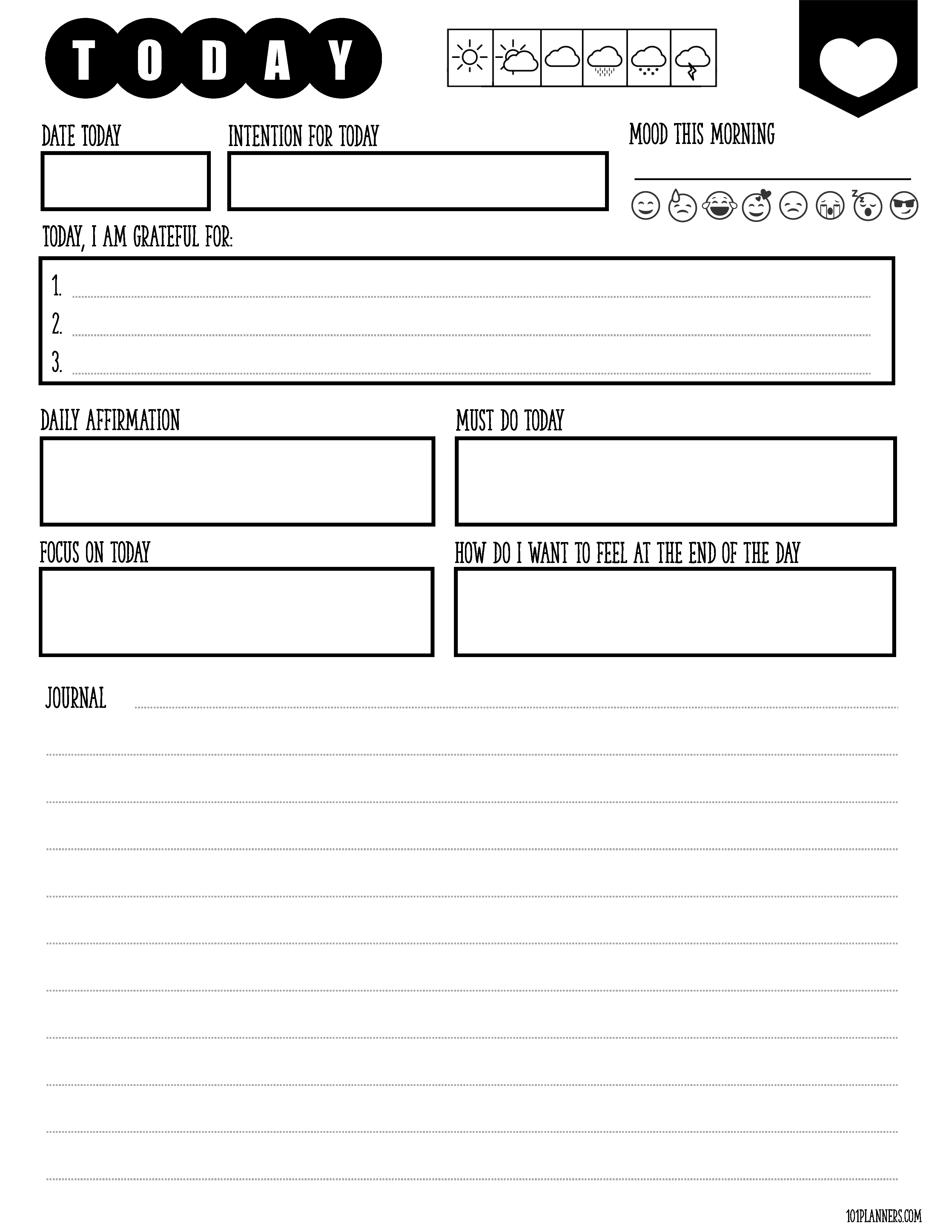 Journal Writing Templates