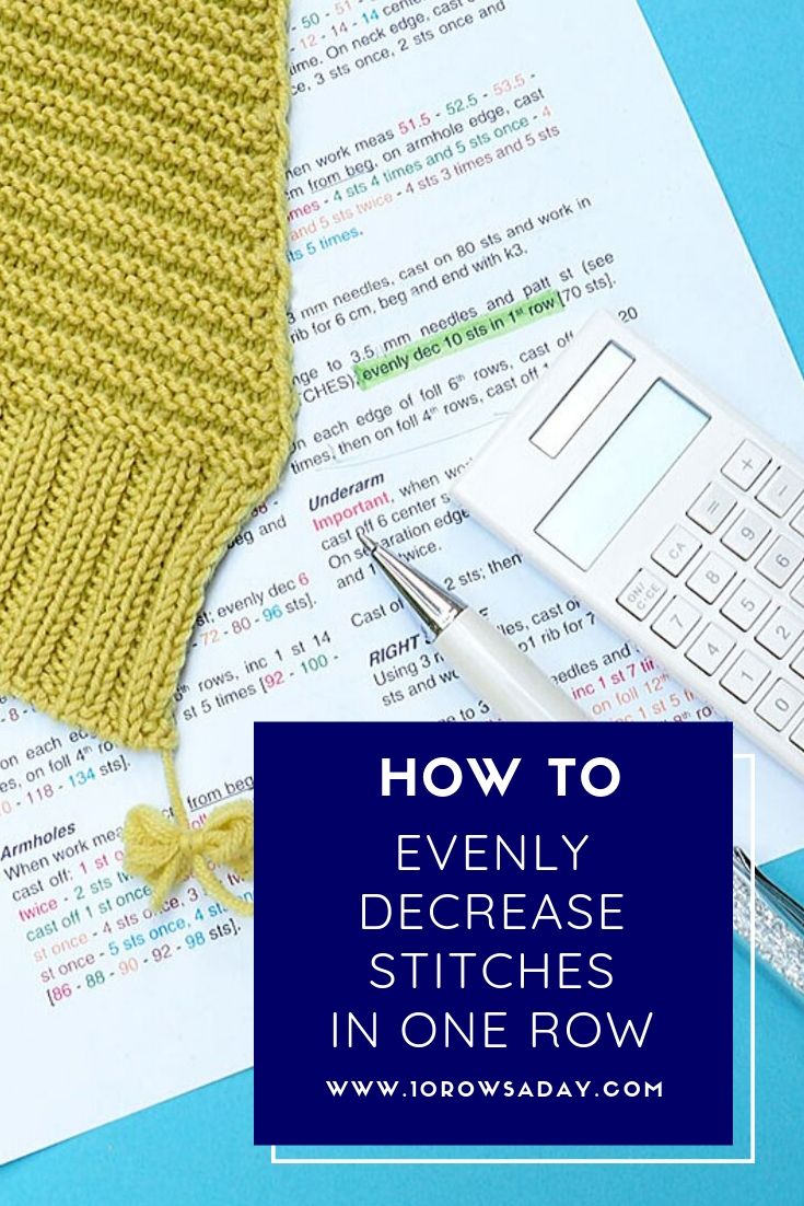 How To Increase Or Decrease Stitches Evenly Across A Row 10 Rows A Day - Best Vintage Photos in 4K
