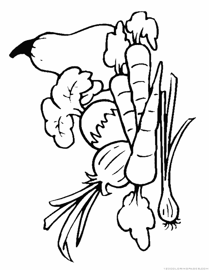 Free Vegetables coloring pages for Adults. Printable to ...