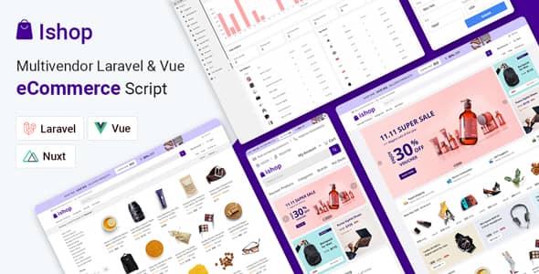 Ishop v1.0.7 Nulled - Multivendor Laravel & Vue eCommerce CMS