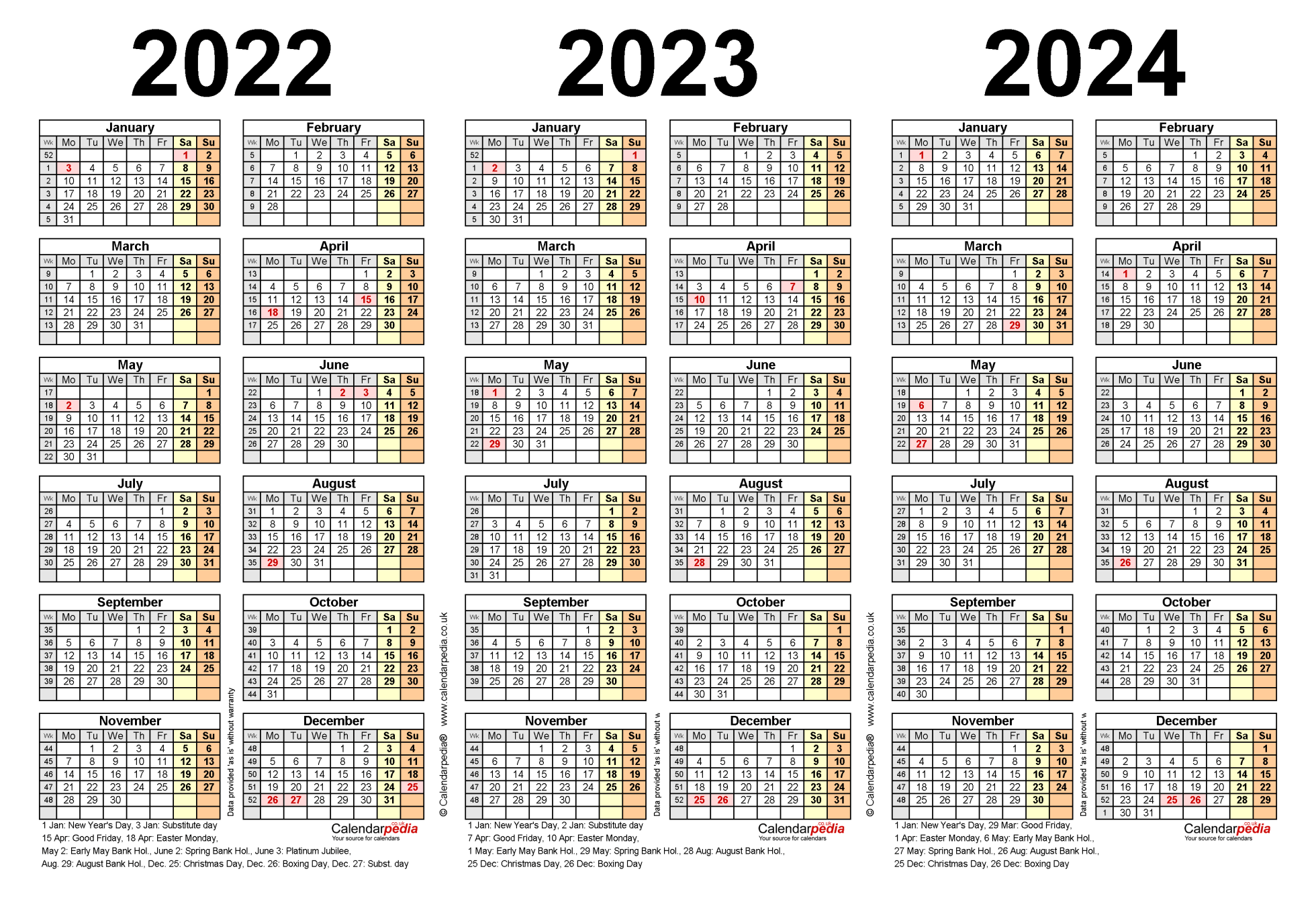 3 Year Pocket Calendar 2022 To 2024 2024 Calendar Printable 3 Year Pocket Calendar 2022 To 2024 2024 Calendar Printable