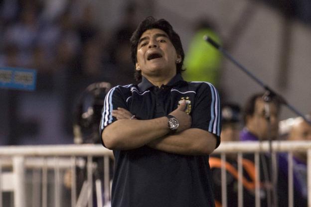 La légende du football argentin Diego Maradona a été 