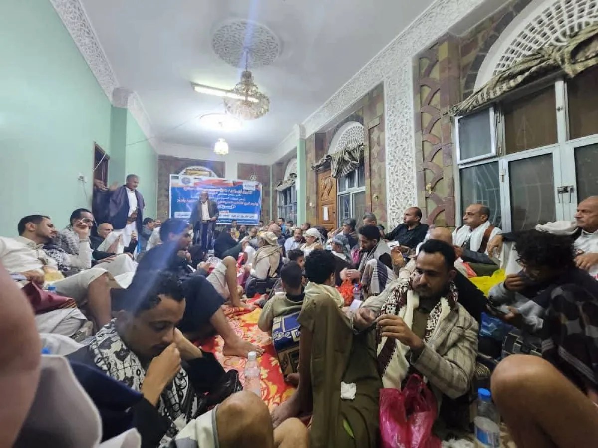 فرع المكتب السياسي بتعز ينظم أمسيته الرمضانية الثانية لتعزيز التلاحم الوطني