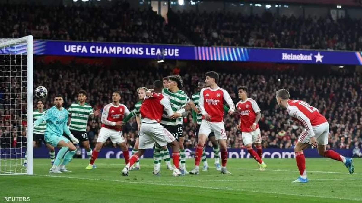أرسنال يتجاوز سبورتنغ لشبونة بصعوبة ويصطدم بأتلتيكو مدريد