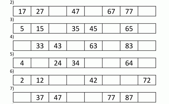 1st grade 2nd grade math worksheets counting by 10s otosection