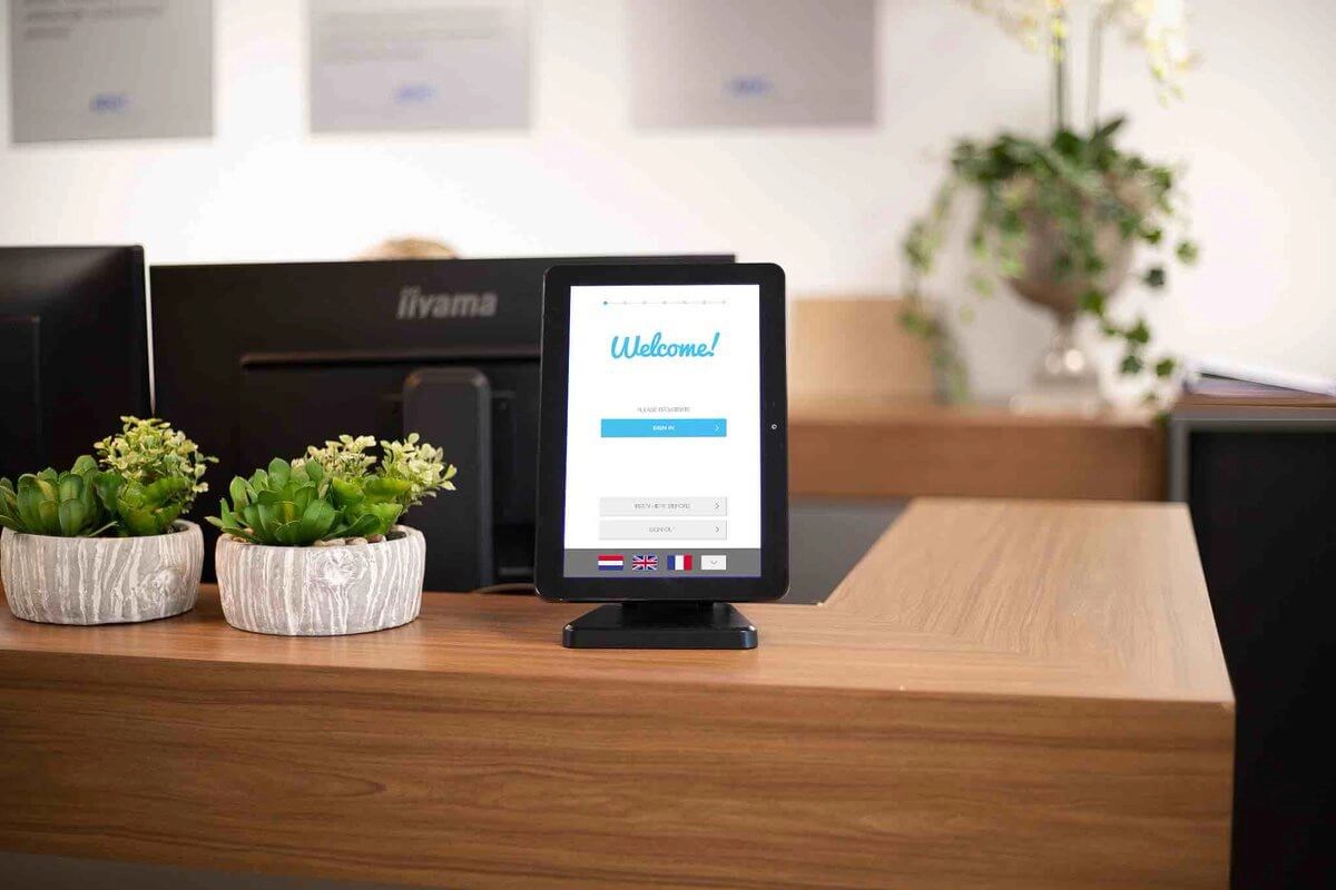Digitale bezoekersregestratie kleine GoBright