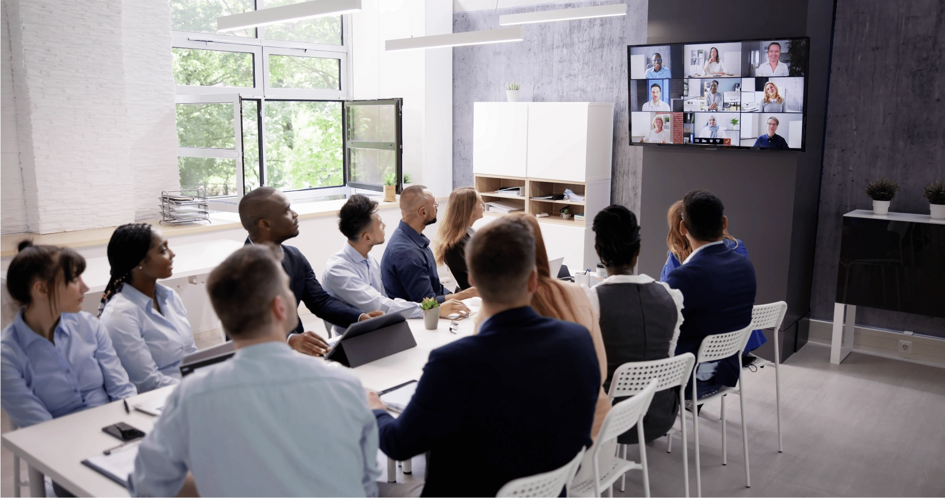 audiovisuele middelen voor videovergaderen
