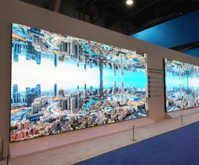 Videowall schermen voorbeeld