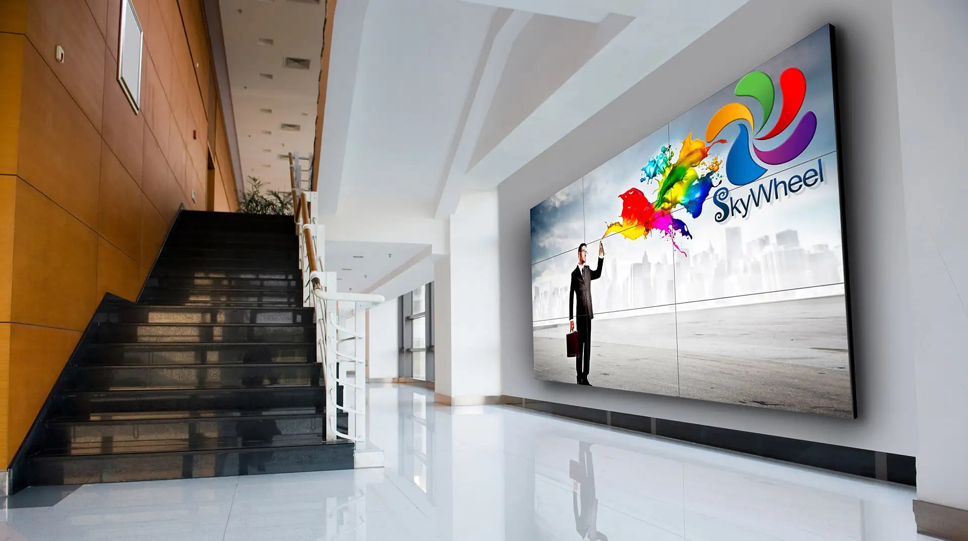 Videowall schermen