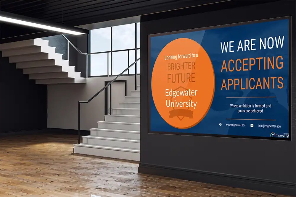 Videowall voor onderwijs
