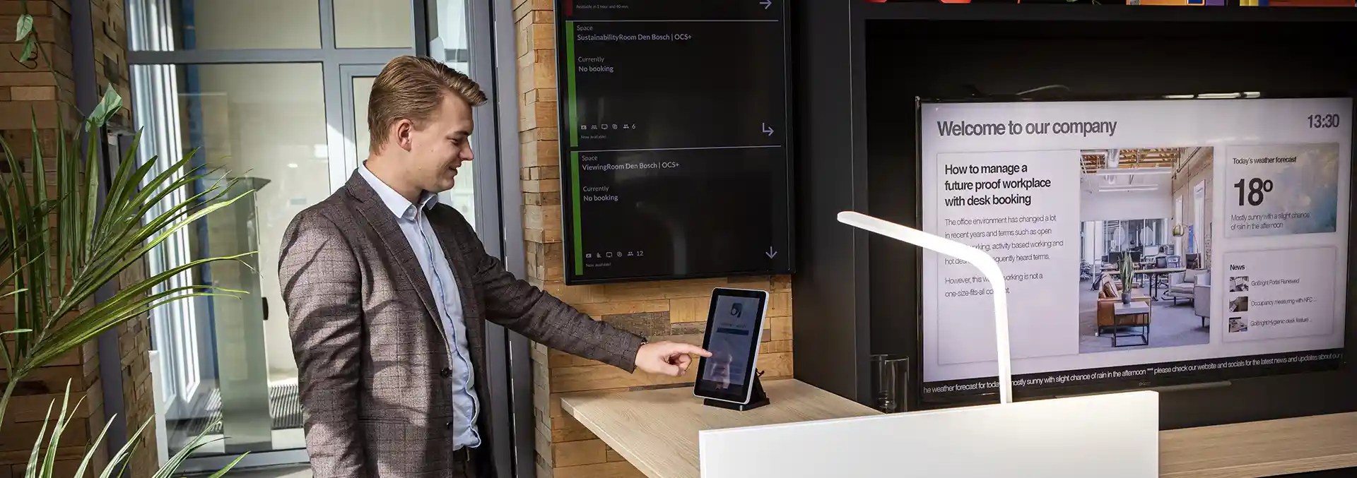 Digitale bezoekersregistratie bij uw receptie