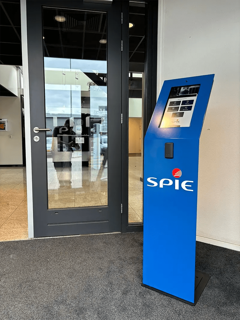 aanmeldzuil voor spie receptie