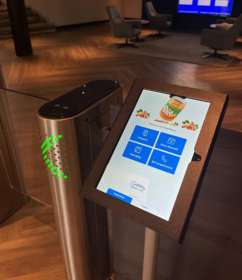 bezoekersregistratieformulier voor digitale receptie
