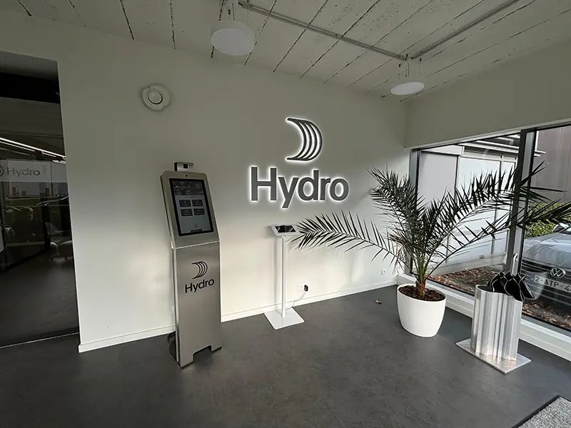 receptie kiosk Hydro