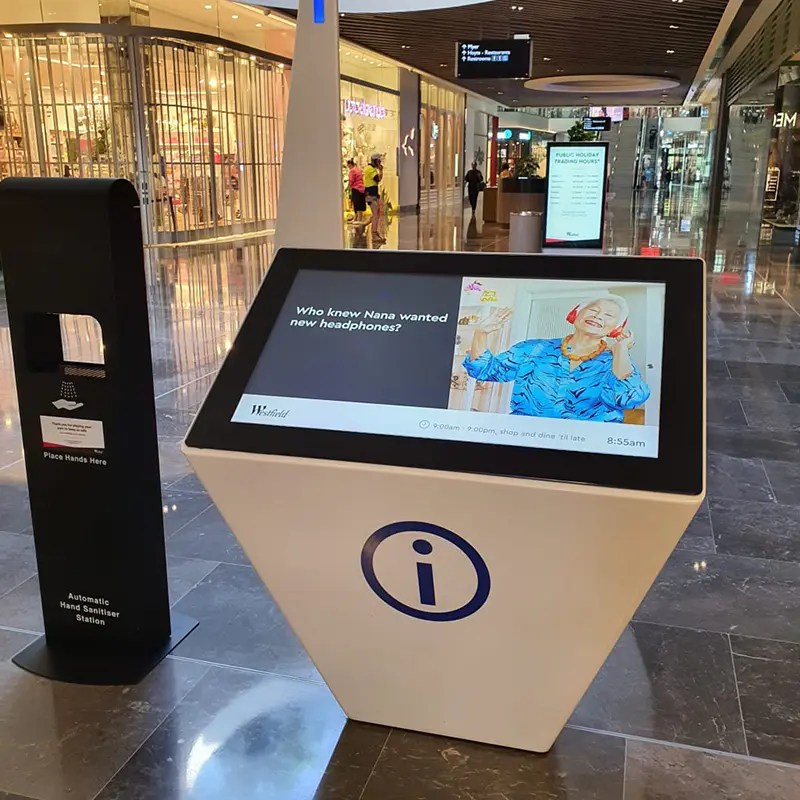 vloer digitale kiosk