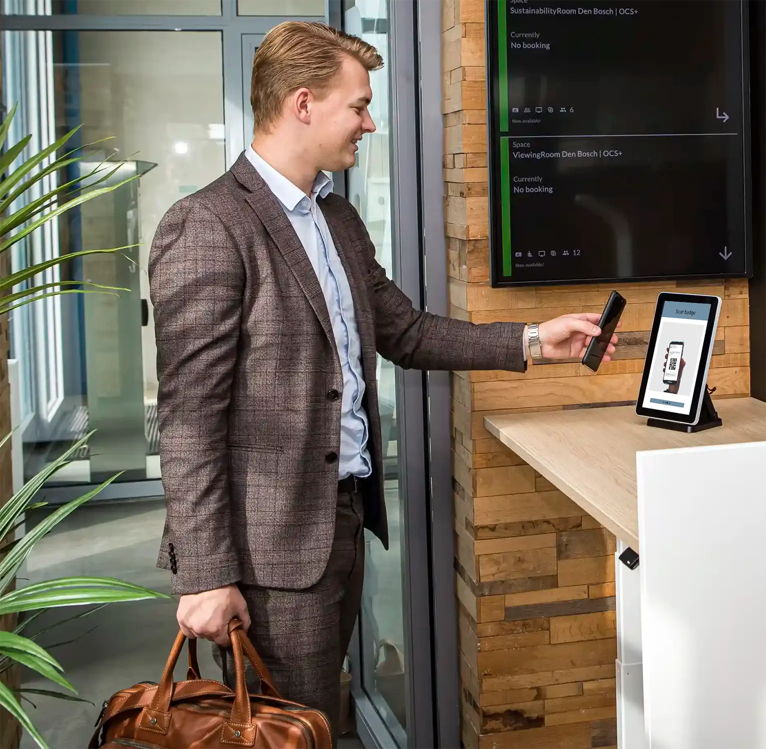 entrance check in QR code