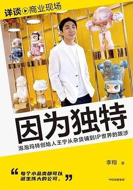 《因为独特：泡泡玛特创始人王宁从杂货铺到IP世界的跋涉》李翔 2024