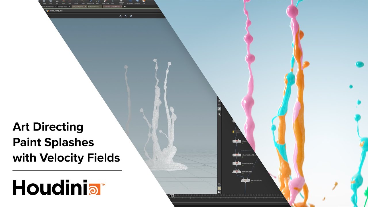 Houdini Paint Splash Tutorial - 3DArt