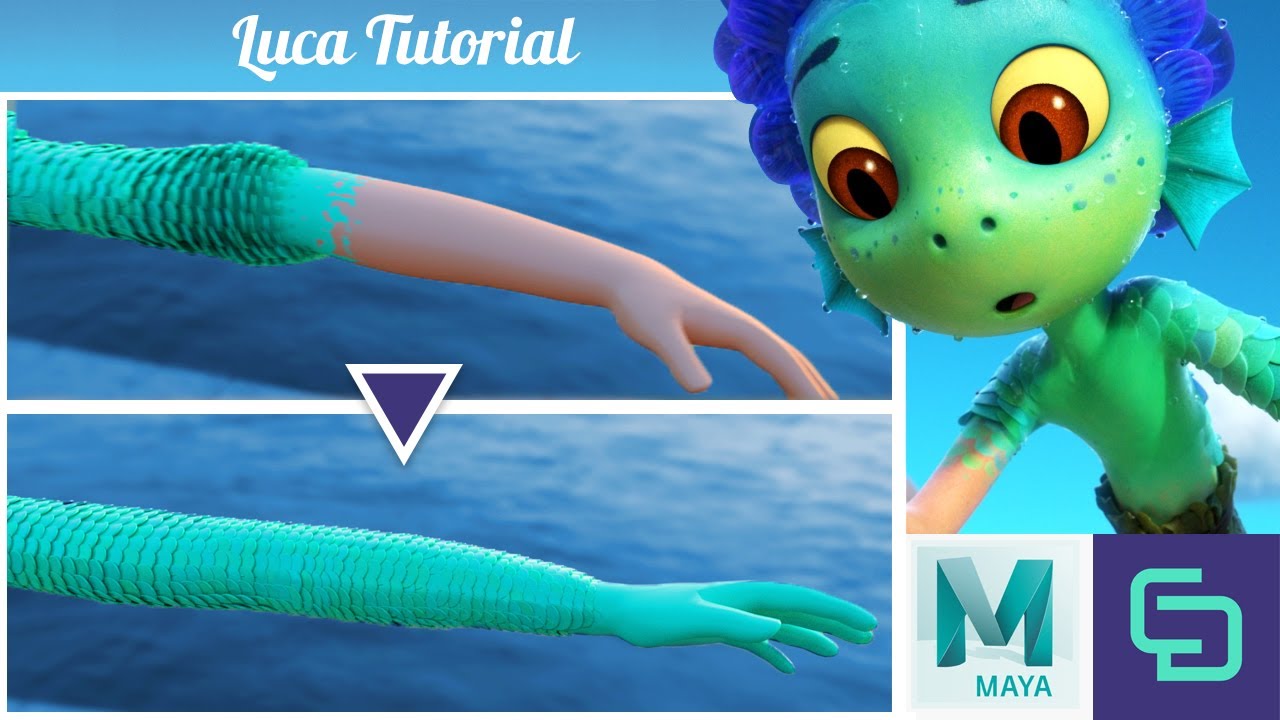 Luca sea monster transformation effect tutorial - 3DArt
