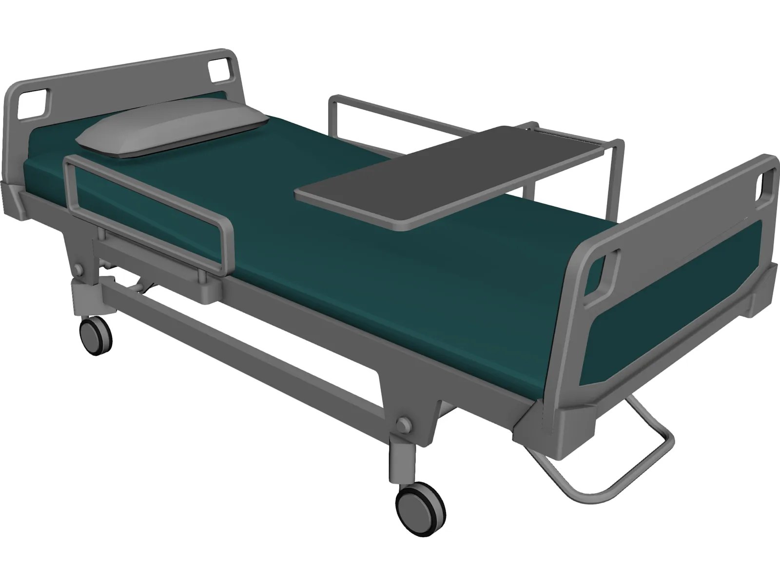 Hospital Bed 3d Model 3d Cad Browser