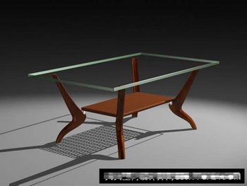 Wooden Glass Tea Table 3d Model 3d Model Download Free 3d Models Download