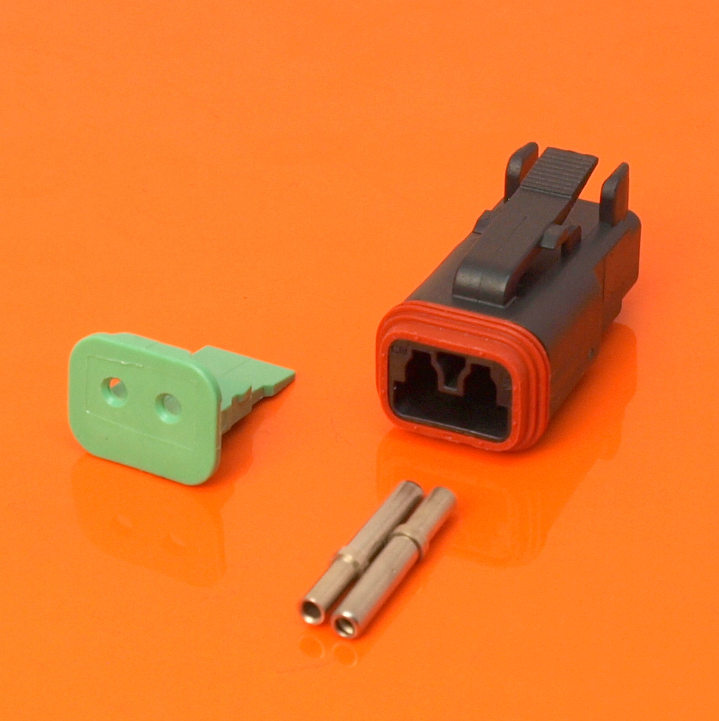 Deutsch DT Series 2 Way Plug Connector Kit DT062SCE06 » 3 Way