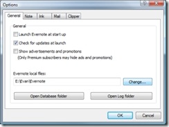evernote change password
