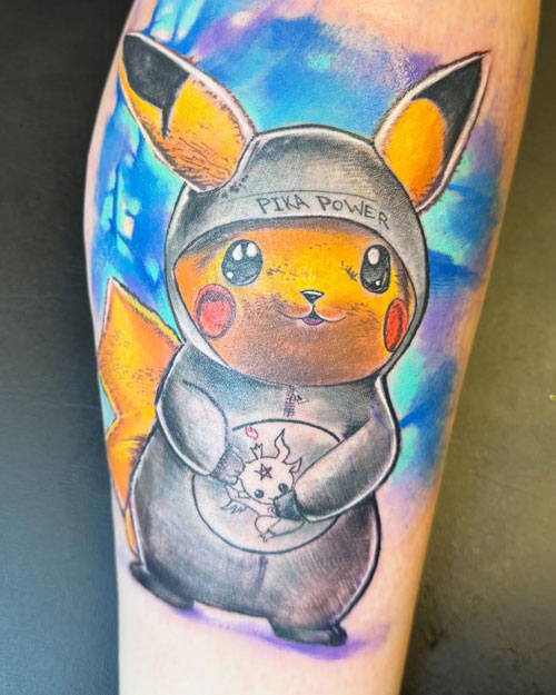 Pokemon Pikachu Color Tattoo 40 Thieves Tattoo Kissimmee