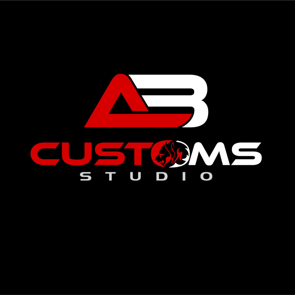 Ab Customs Studio Brand Identity Design 48hourslogo Com