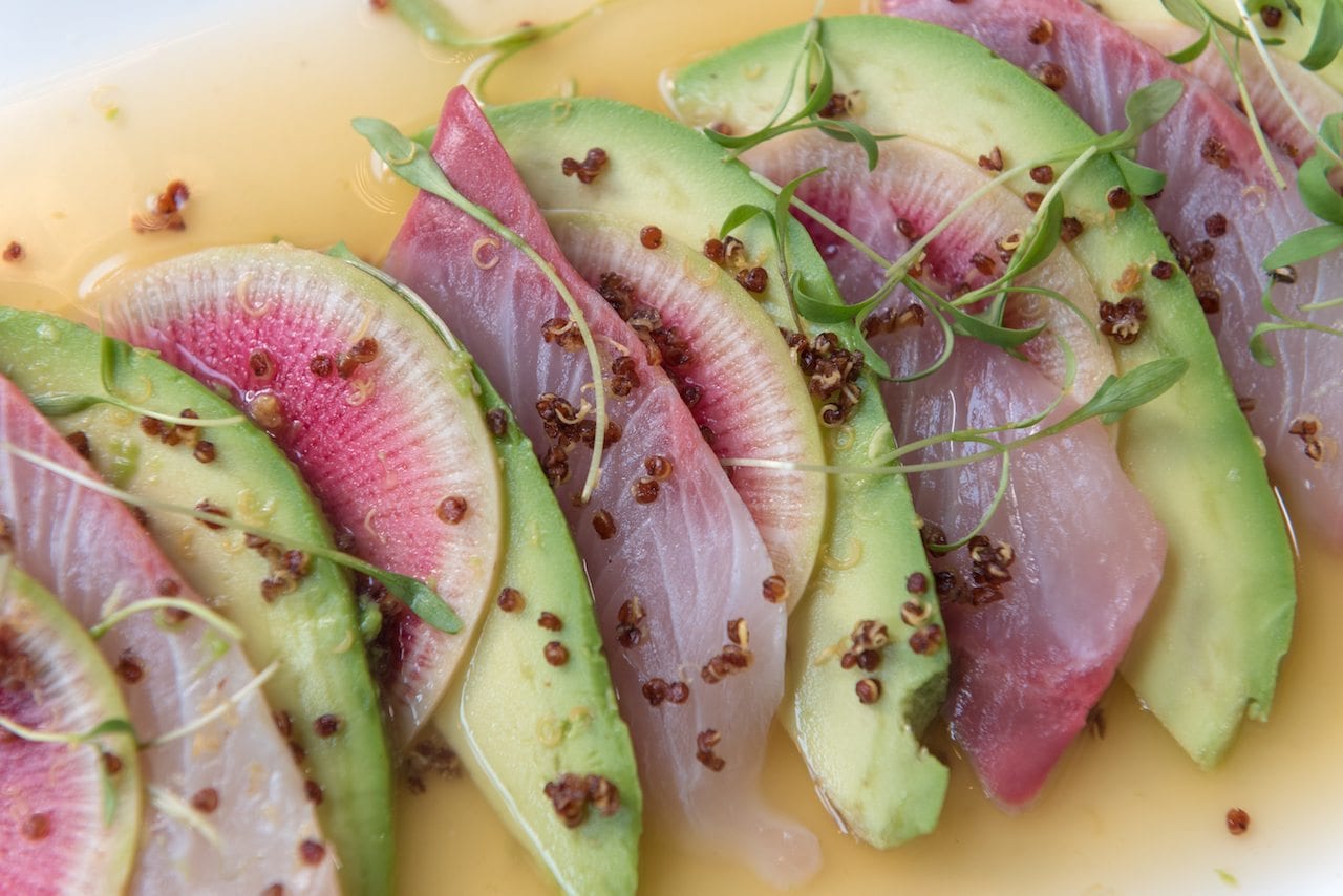 Pacific Catch's Seafood Combo: fresh seafood selection from the Pacific Ocean.