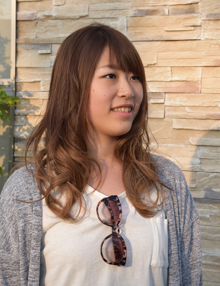 金沢市美容室4cmカラーモデル！グラデーションカラー！金沢美専まゆちゃん