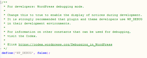 Php file of a site using the hellomouse theme. Come (e perché) abilitare la modalità debug su WordPress