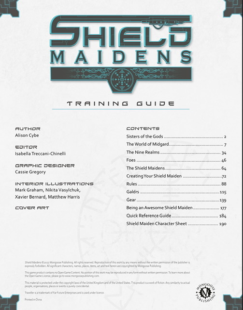 Mongoose Publishing announces Shield Maidens, a Vikings/Cyberpunk RPG