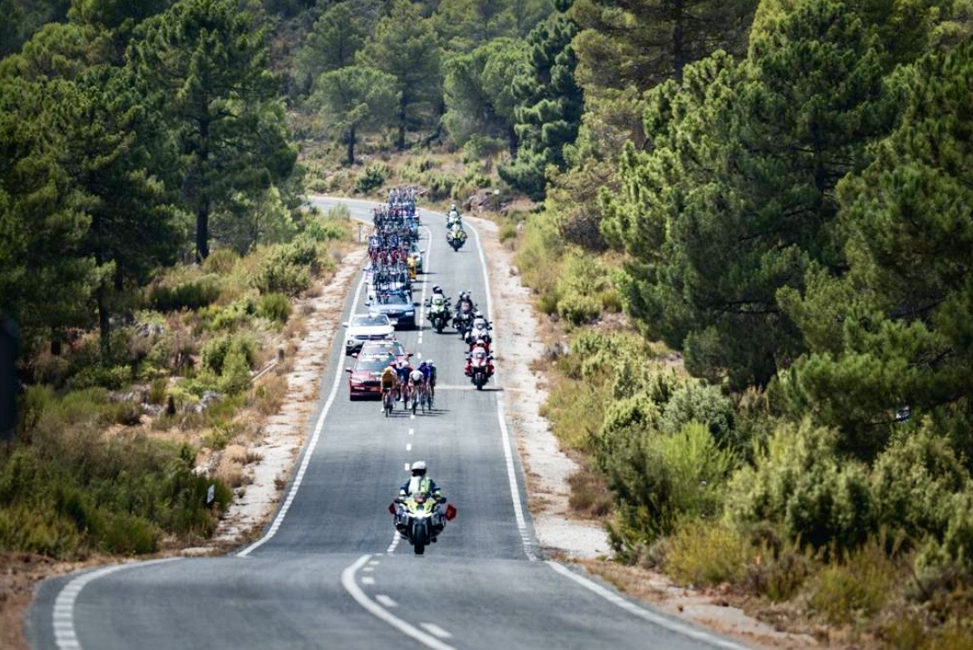 La Vuelta. Etapa Alcaraz-Elche de la Sierra. Sierra de Albacete ciclismo