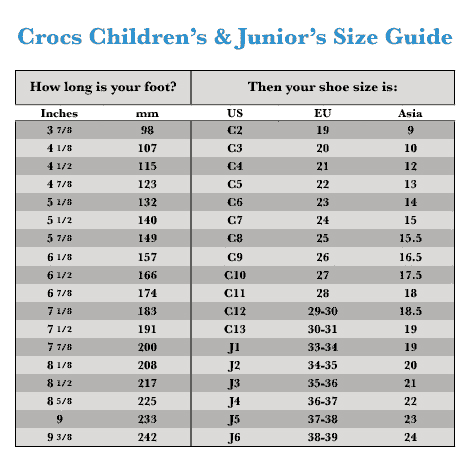 crocs size chart baby online sale up to 52 off on what size crocs should i get for a 1 year old
