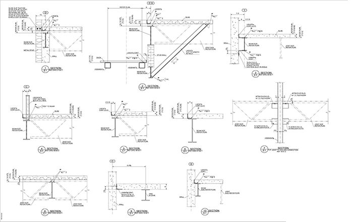 Steel Shop Drawing - Steel Detailing Services - Steel Detailing Company Steel Shop Drawing