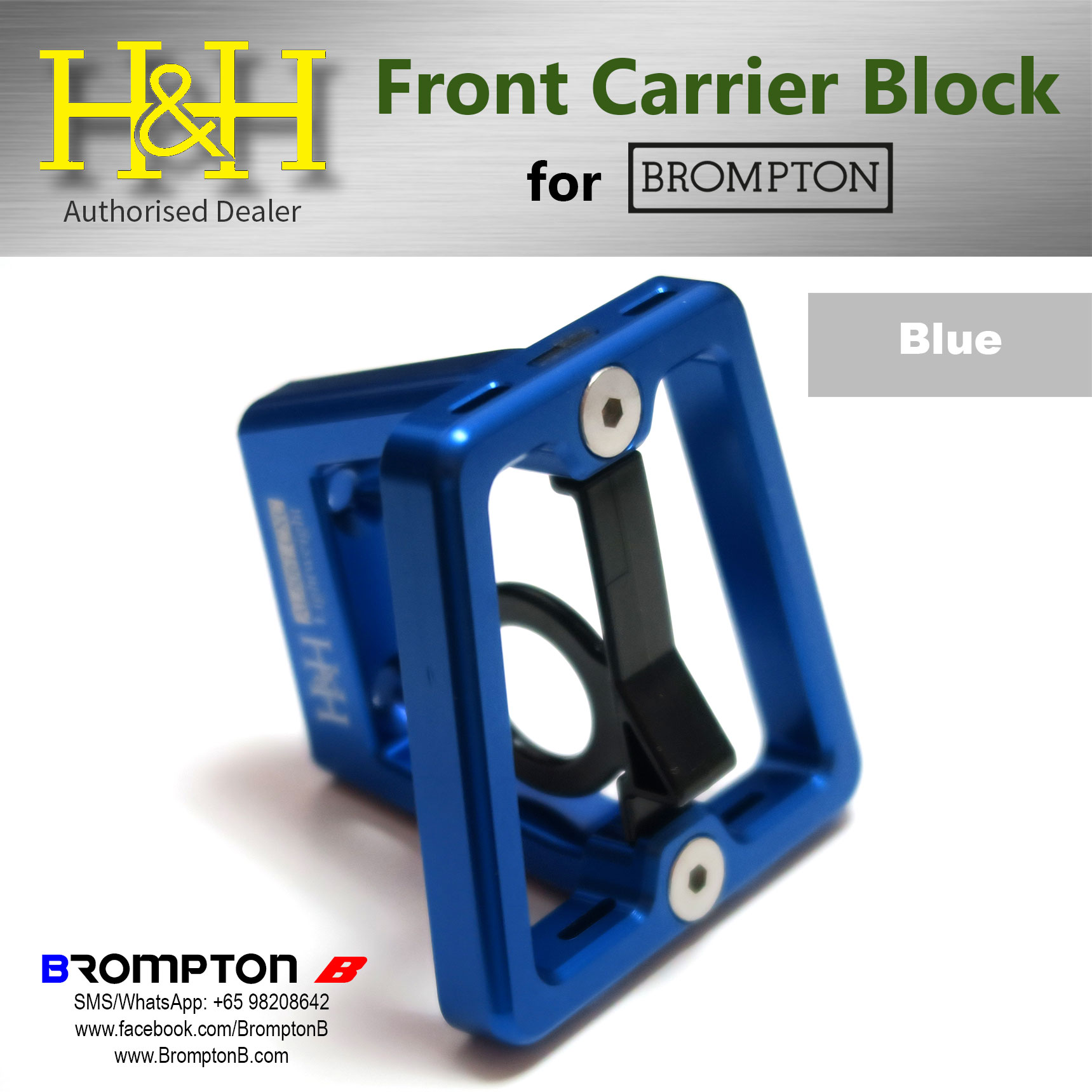 H&H Front Carrier Block – 808 Cycles