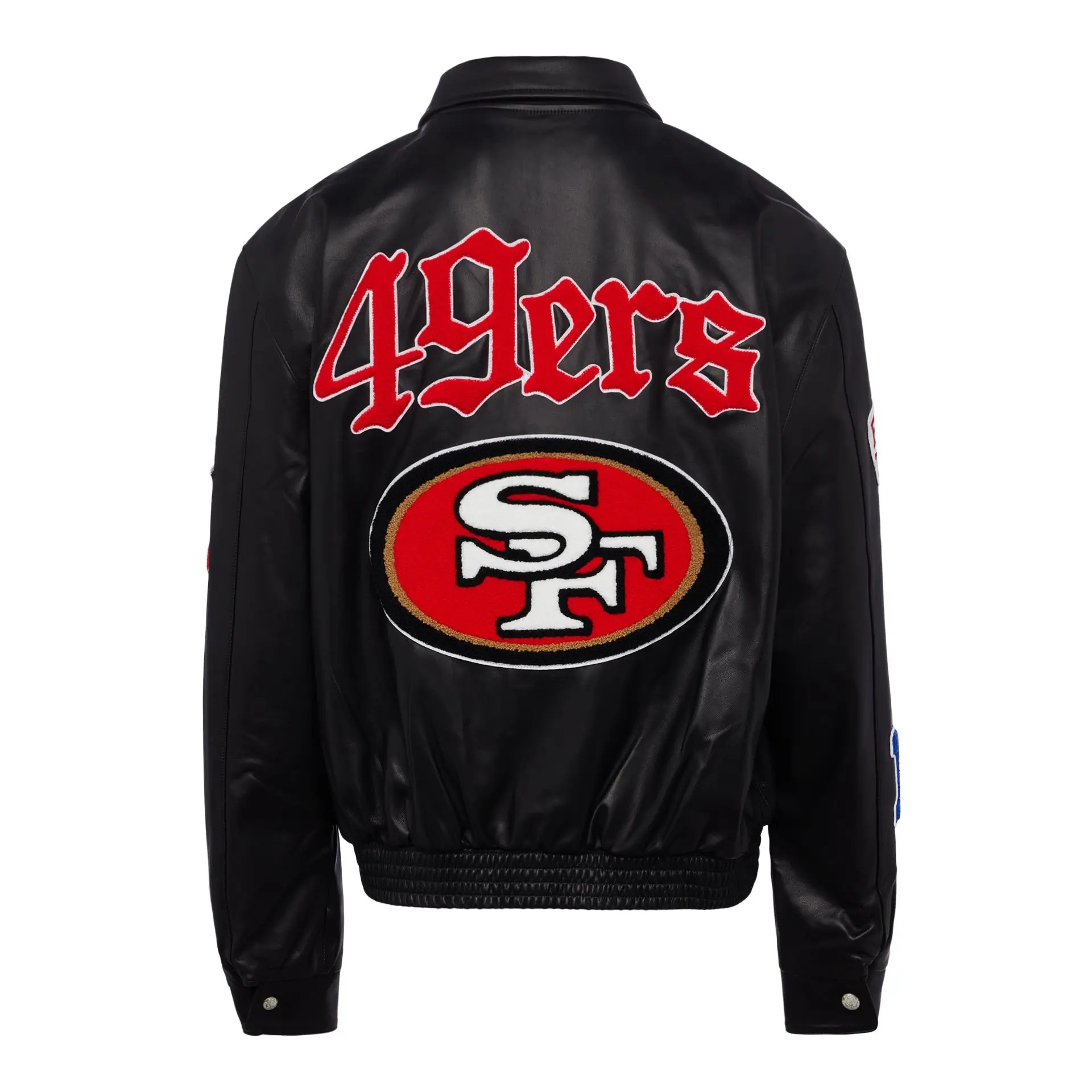 49ERS レザー ジャケット　JEFF HAMILTON ジェフハミルトン JH ジェフ ハミルトン サンフランシスコ 49ERS レザージャケ