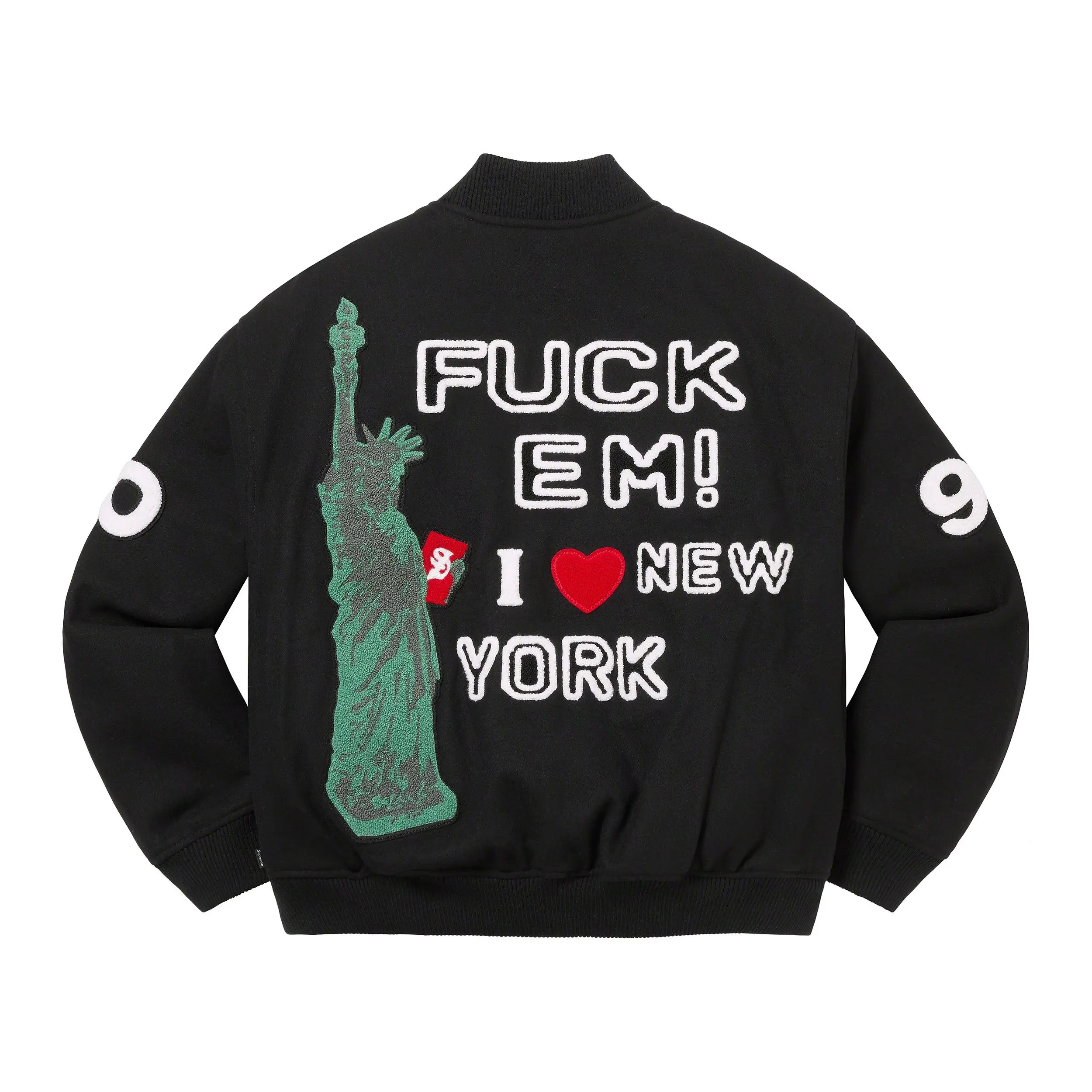 ジャケット・アウター Supreme Tourist Varsity Jacket 23SS Supreme Tourist Varsity Jacket Black Men's - SS23 - US