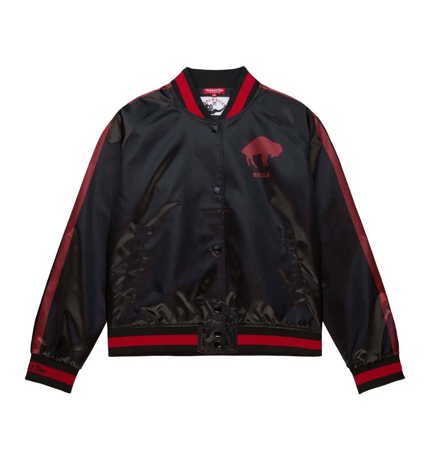 Womens Raglan Satin Jacket Buffalo Bills